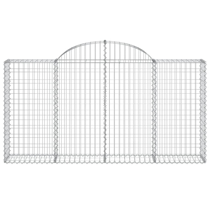 Coșuri gabion arcuite 6 buc, 200x30x100/120 cm fier galvanizat - WALTI WALTI