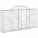 Coșuri gabion arcuite 7 buc, 200x30x100/120 cm fier galvanizat - WALTI WALTI