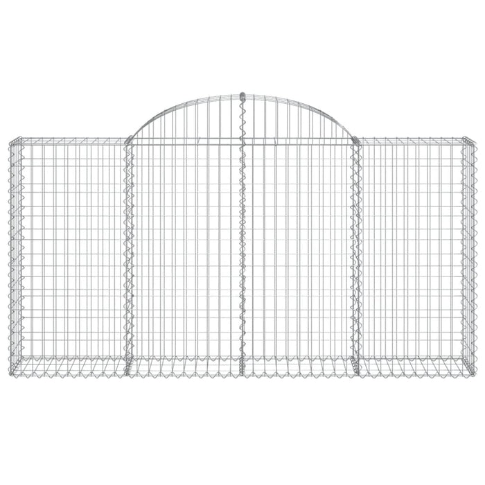 Coșuri gabion arcuite 7 buc, 200x30x100/120 cm fier galvanizat - WALTI WALTI