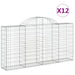 Coșuri gabion arcuite 12 buc, 200x30x100/120 cm fier galvanizat - WALTI WALTI