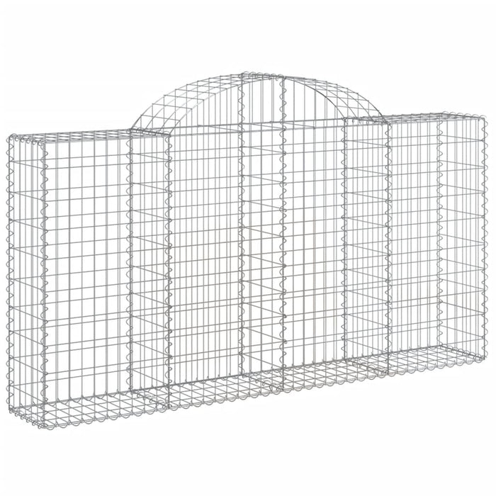 Coșuri gabion arcuite 14 buc, 200x30x100/120 cm fier galvanizat - WALTI WALTI