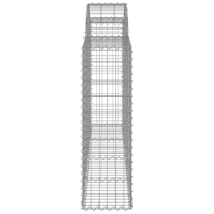 Coșuri gabion arcuite 14 buc, 200x30x100/120 cm fier galvanizat - WALTI WALTI