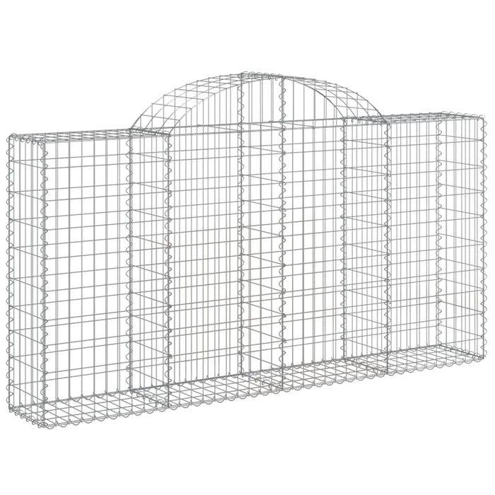 Coșuri gabion arcuite 18 buc, 200x30x100/120 cm fier galvanizat - WALTI WALTI