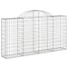 Coșuri gabion arcuite 18 buc, 200x30x100/120 cm fier galvanizat - WALTI WALTI