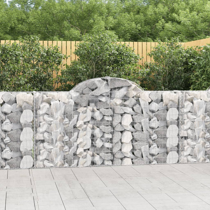 Coșuri gabion arcuite 20 buc, 200x30x100/120 cm fier galvanizat - WALTI WALTI