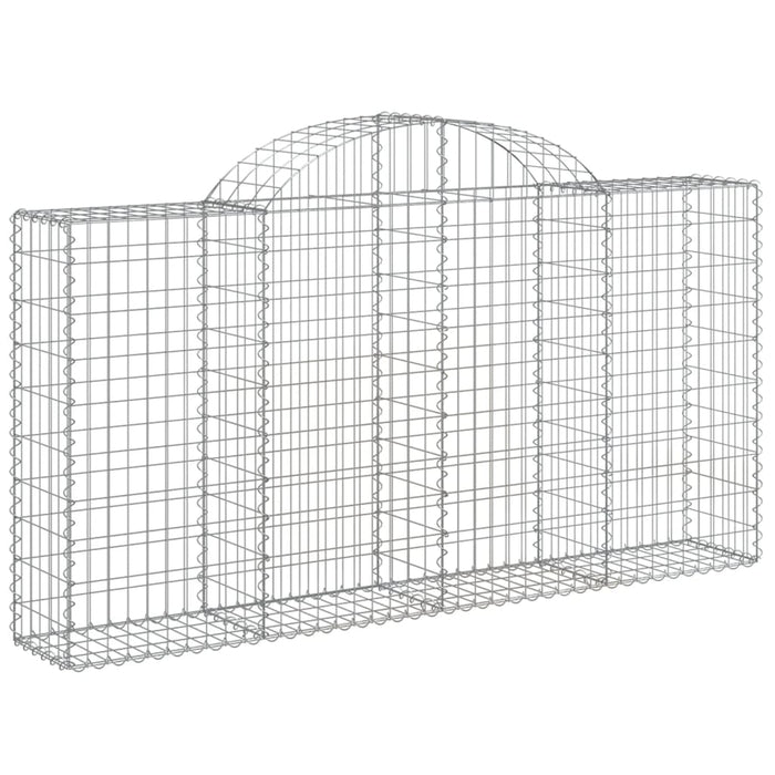 Coșuri gabion arcuite 30 buc, 200x30x100/120 cm fier galvanizat - WALTI WALTI