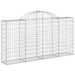 Coșuri gabion arcuite 30 buc, 200x30x100/120 cm fier galvanizat - WALTI WALTI