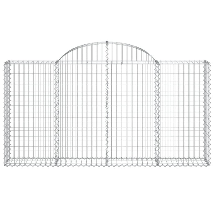 Coșuri gabion arcuite 30 buc, 200x30x100/120 cm fier galvanizat - WALTI WALTI