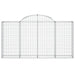 Coșuri gabion arcuite 30 buc, 200x30x100/120 cm fier galvanizat - WALTI WALTI