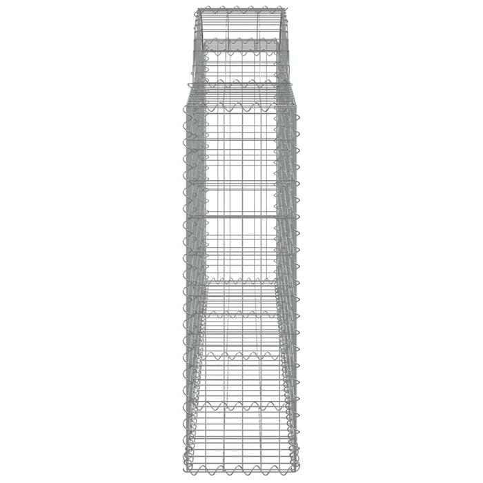 Coșuri gabion arcuite 30 buc, 200x30x100/120 cm fier galvanizat - WALTI WALTI
