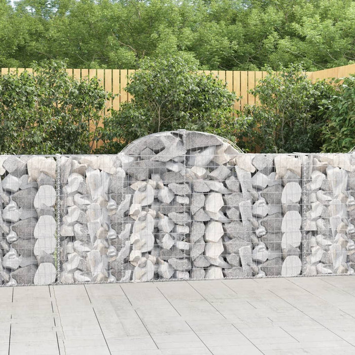 Coșuri gabion arcuite 30 buc, 200x30x100/120 cm fier galvanizat - WALTI WALTI
