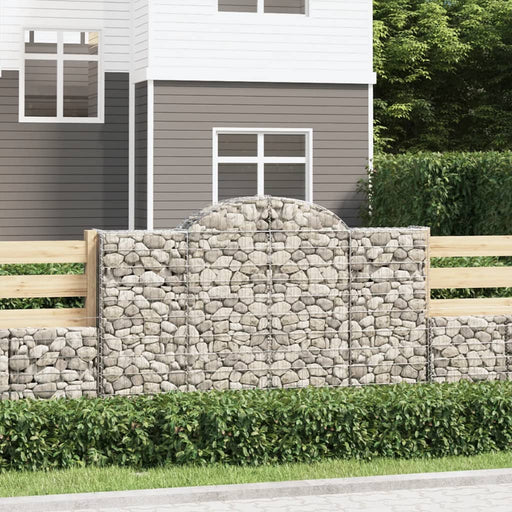 Coșuri gabion arcuite 2 buc, 200x30x120/140 cm, fier galvanizat - WALTI WALTI