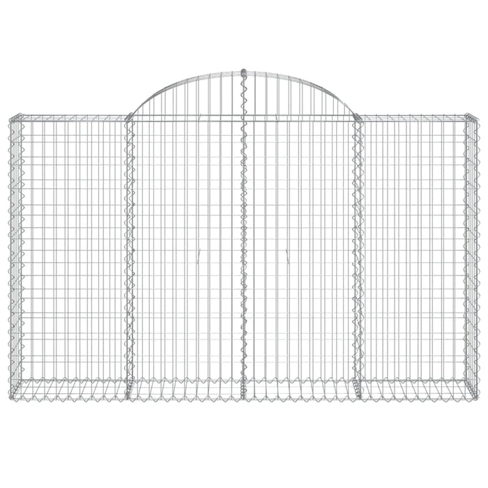 Coșuri gabion arcuite 5 buc, 200x30x120/140 cm, fier galvanizat WALTI