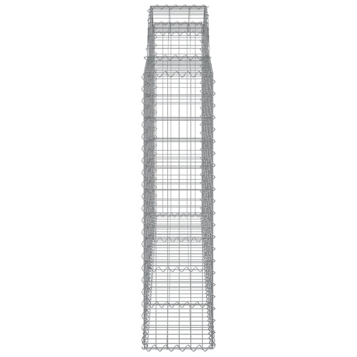 Coșuri gabion arcuite 5 buc, 200x30x120/140 cm, fier galvanizat WALTI