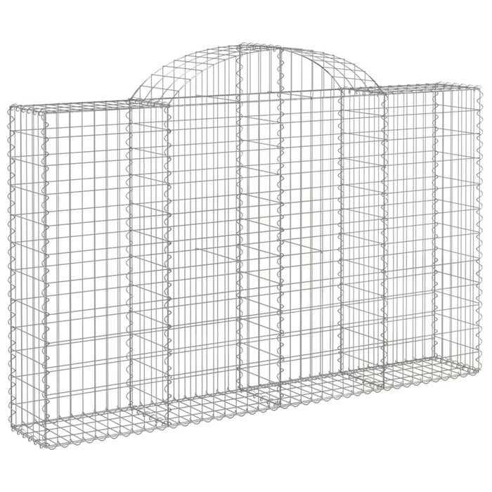 Coșuri gabion arcuite 6 buc, 200x30x120/140 cm, fier galvanizat WALTI