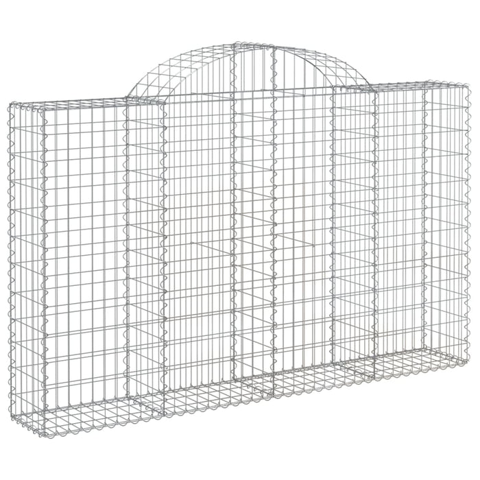 Coșuri gabion arcuite 10 buc, 200x30x120/140cm, fier galvanizat WALTI