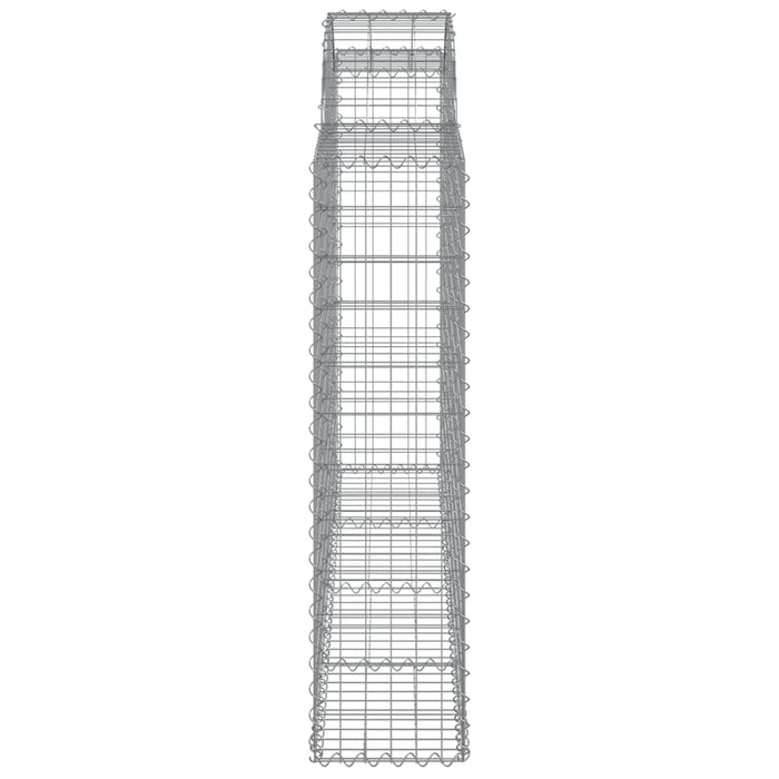 Coșuri gabion arcuite 11 buc, 200x30x120/140cm, fier galvanizat WALTI