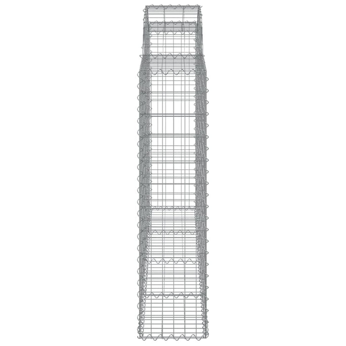 Coșuri gabion arcuite 12 buc, 200x30x120/140cm, fier galvanizat WALTI