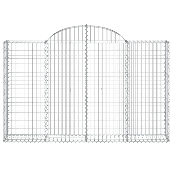 Coșuri gabion arcuite 13 buc, 200x30x120/140cm, fier galvanizat WALTI