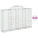 Coșuri gabion arcuite 20 buc, 200x30x120/140cm, fier galvanizat - WALTI WALTI