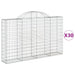Coșuri gabion arcuite 30 buc, 200x30x120/140cm, fier galvanizat - WALTI WALTI