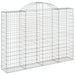 Coșuri gabion arcuite 3 buc, 200x30x140/160cm, fier galvanizat - WALTI WALTI