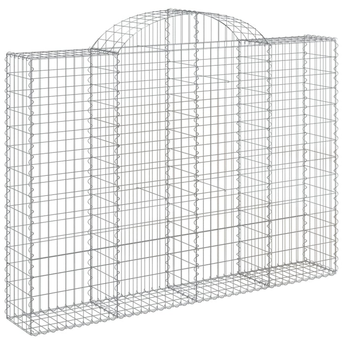 Coșuri gabion arcuite 6 buc, 200x30x140/160cm, fier galvanizat - WALTI WALTI