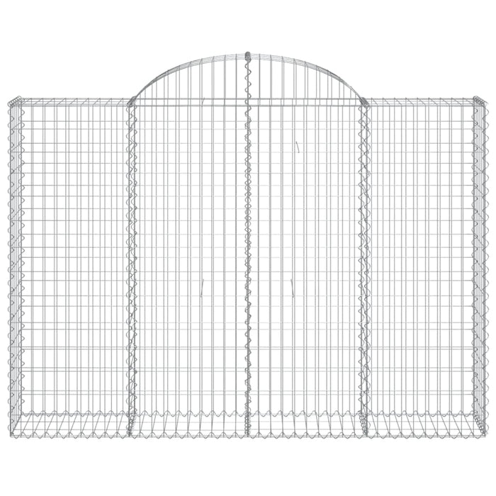 Coșuri gabion arcuite 7 buc, 200x30x140/160cm, fier galvanizat - WALTI WALTI