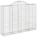 Coșuri gabion arcuite 10 buc, 200x30x140/160cm, fier galvanizat - WALTI WALTI