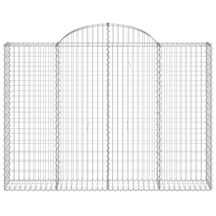 Coșuri gabion arcuite 10 buc, 200x30x140/160cm, fier galvanizat - WALTI WALTI