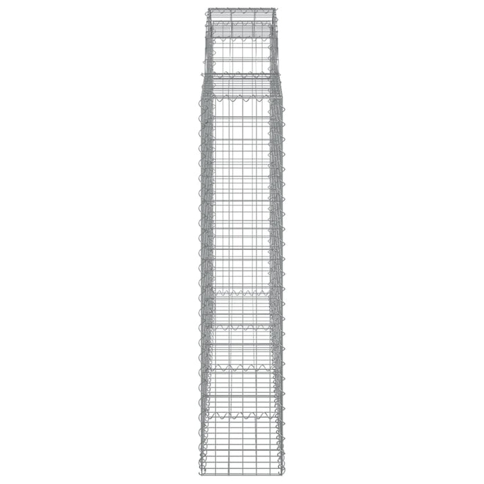 Coșuri gabion arcuite 10 buc, 200x30x140/160cm, fier galvanizat - WALTI WALTI