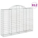 Coșuri gabion arcuite 12 buc, 200x30x140/160cm, fier galvanizat - WALTI WALTI