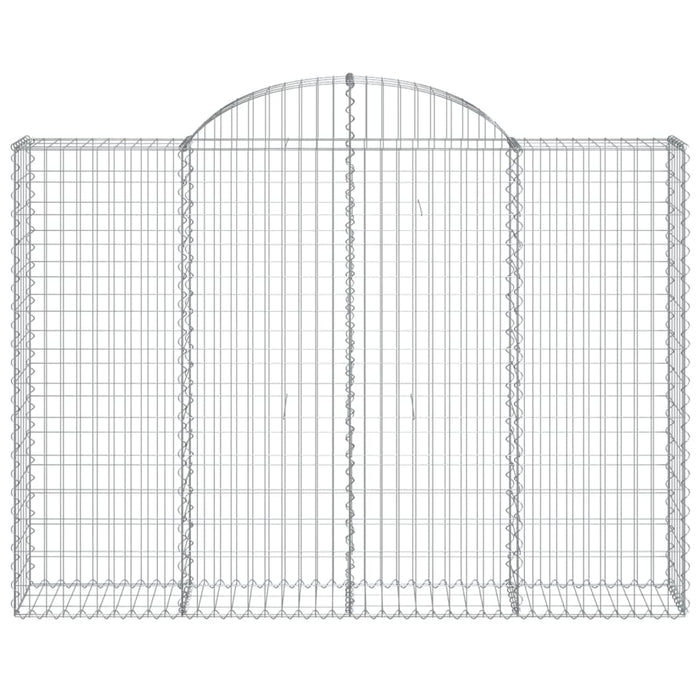 Coșuri gabion arcuite 14 buc, 200x30x140/160cm, fier galvanizat - WALTI WALTI