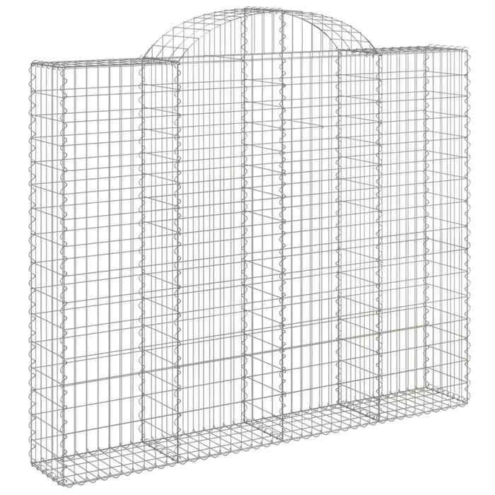 Coșuri gabion arcuite 2 buc, 200x30x160/180 cm, fier galvanizat WALTI