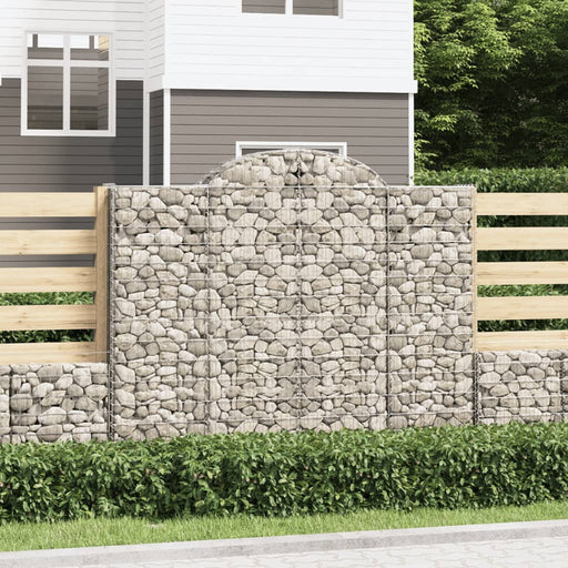 Coșuri gabion arcuite 2 buc, 200x30x160/180 cm, fier galvanizat - WALTI WALTI