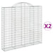 Coșuri gabion arcuite 2 buc, 200x30x180/200cm, fier galvanizat - WALTI WALTI