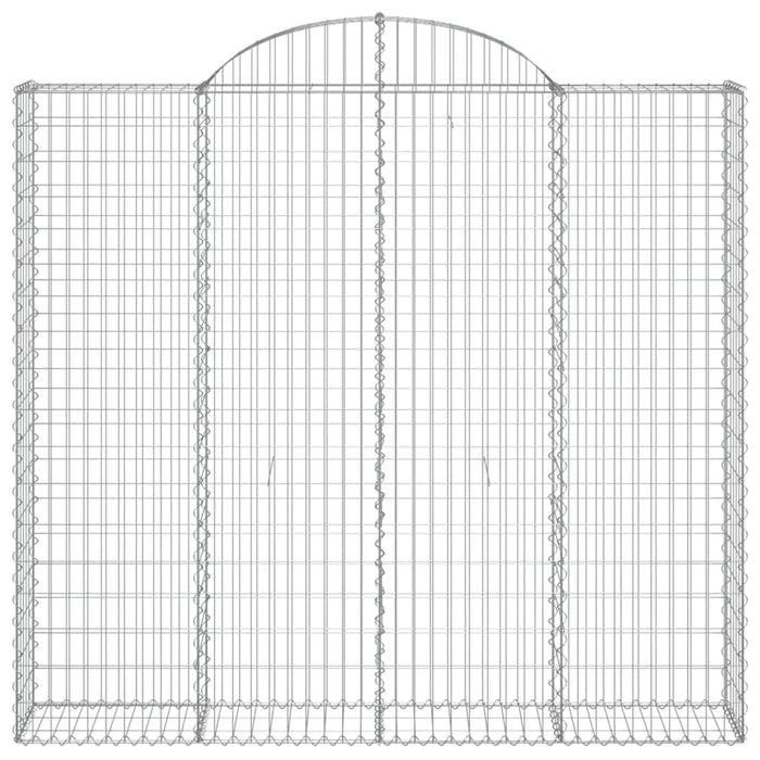 Coșuri gabion arcuite 2 buc, 200x30x180/200cm, fier galvanizat - WALTI WALTI