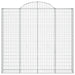 Coșuri gabion arcuite 2 buc, 200x30x180/200cm, fier galvanizat - WALTI WALTI