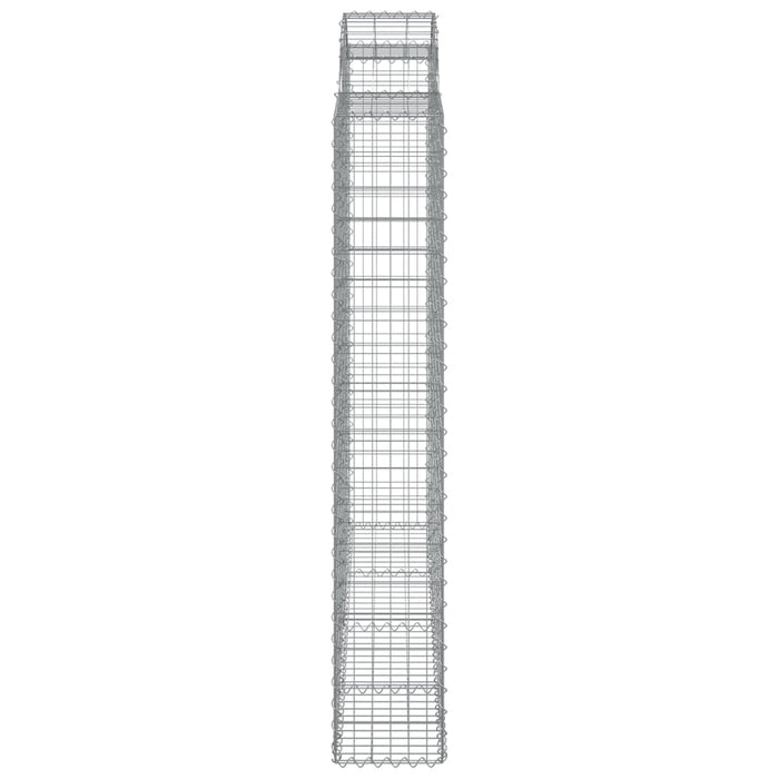 Coșuri gabion arcuite 3 buc, 200x30x180/200cm, fier galvanizat - WALTI WALTI