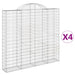 Coșuri gabion arcuite 4 buc, 200x30x180/200cm, fier galvanizat - WALTI WALTI
