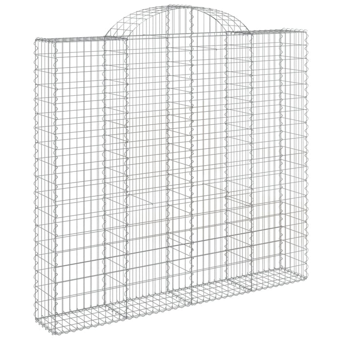 Coșuri gabion arcuite 4 buc, 200x30x180/200cm, fier galvanizat - WALTI WALTI