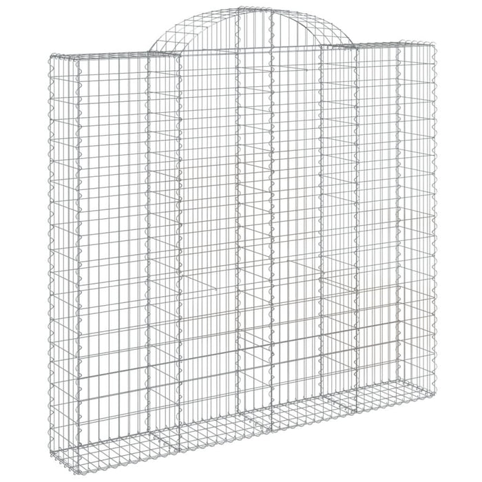 Coșuri gabion arcuite 5 buc, 200x30x180/200cm, fier galvanizat WALTI