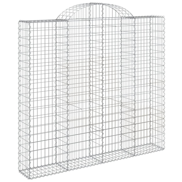 Coșuri gabion arcuite 6 buc, 200x30x180/200cm, fier galvanizat - WALTI WALTI