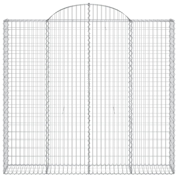 Coșuri gabion arcuite 6 buc, 200x30x180/200cm, fier galvanizat - WALTI WALTI