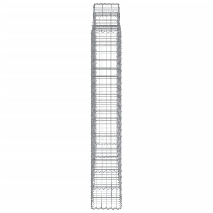 Coșuri gabion arcuite 6 buc, 200x30x180/200cm, fier galvanizat - WALTI WALTI