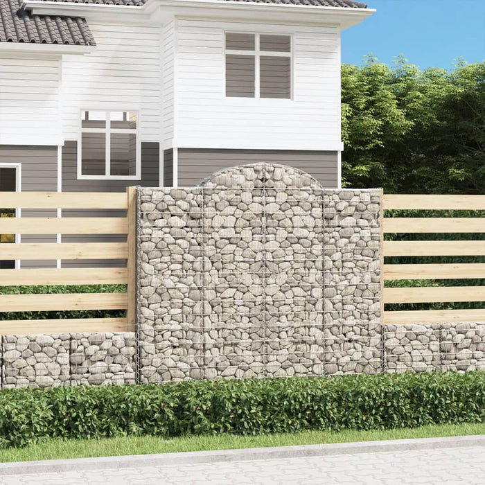 Coșuri gabion arcuite 6 buc, 200x30x180/200cm, fier galvanizat - WALTI WALTI