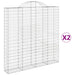 Coșuri gabion arcuite 2 buc. 200x30x200/220 cm fier galvanizat - WALTI WALTI