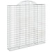 Coșuri gabion arcuite 2 buc. 200x30x200/220 cm fier galvanizat - WALTI WALTI