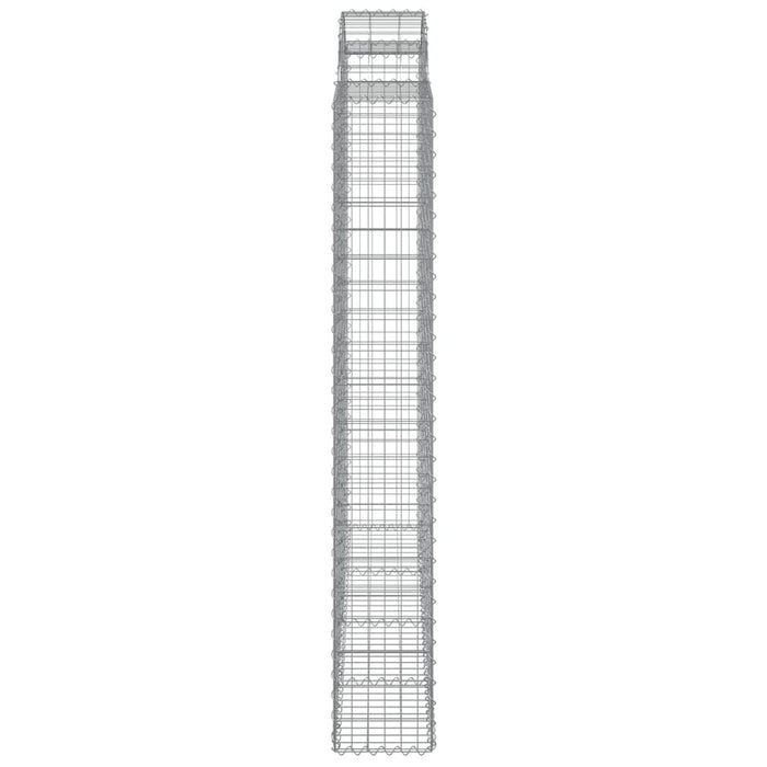 Coșuri gabion arcuite 3 buc. 200x30x200/220 cm fier galvanizat WALTI
