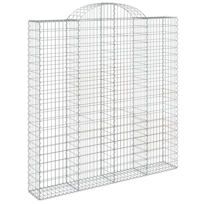 Coșuri gabion arcuite 4 buc. 200x30x200/220 cm fier galvanizat WALTI